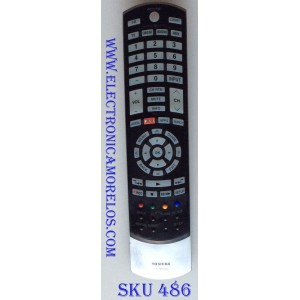 CONTROL REMOTO PARA TV / SMART TV 3D / TOSHIBA CT-90395 / CT90395 / YS1208027 / MODELOS 42L6200U / 47L7200U / 47L7200UB / 47L7200UM / 55L7200U / 55L7200UB